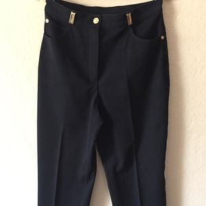 St.John Sport Black Straight Leg Dress Jeans Sz. 4